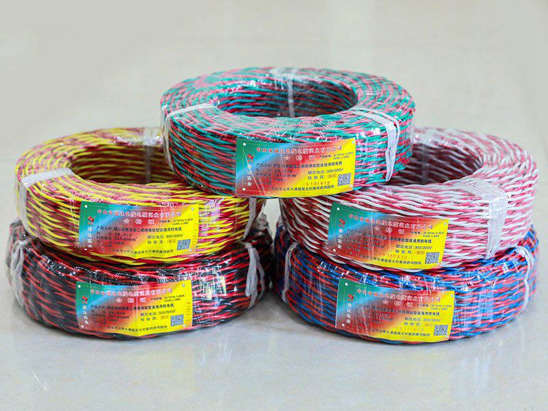 通达阻燃花线，消防用双绞线